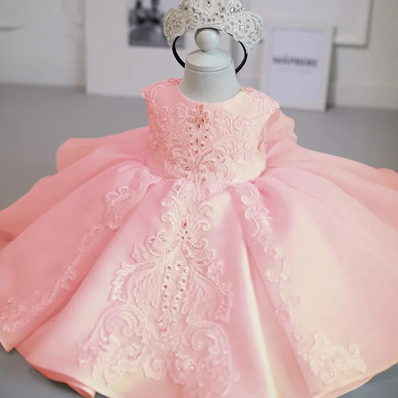 2022 Toddler Ceremony 1st Birthday Dress For Baby Girl Clothing Sequin Princess  Dresses Baptism Gown Girls Party Wedding Dress - Dresses - AliExpress
