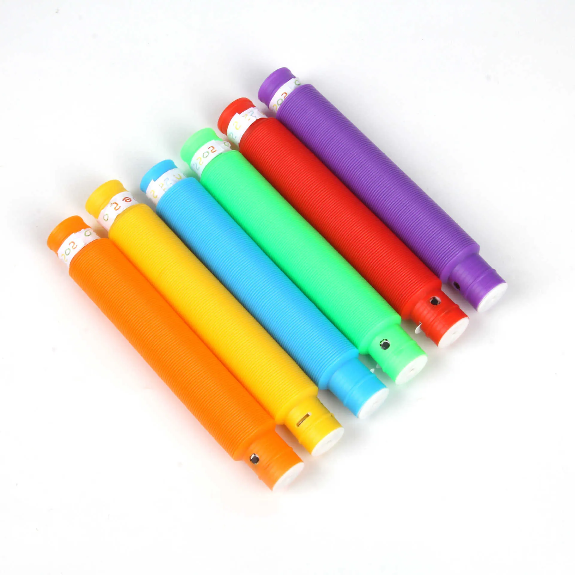 LED light water  pipes tube party toys Flash bellows vent decompression decompressions light-emitting telescopic tube