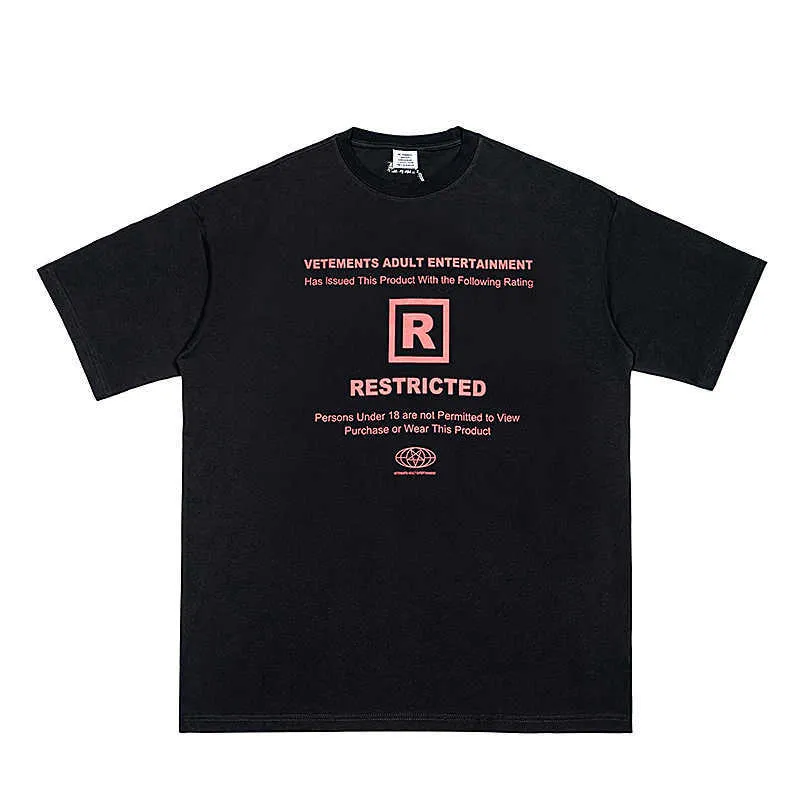 【関税込み】VETEMENTS VTM' T-SHIRT DHgate.com:Vetements VTM Oversized O-Neck Short-Sleeve