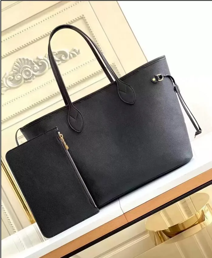 SAC Luxe 6 Colors 2pcs Women Leather Luxury Hand Handbag Lady Lady Fashion Fashion Counter Counter Pags Designer Tote Top 5A Crossbody Viuton Bage