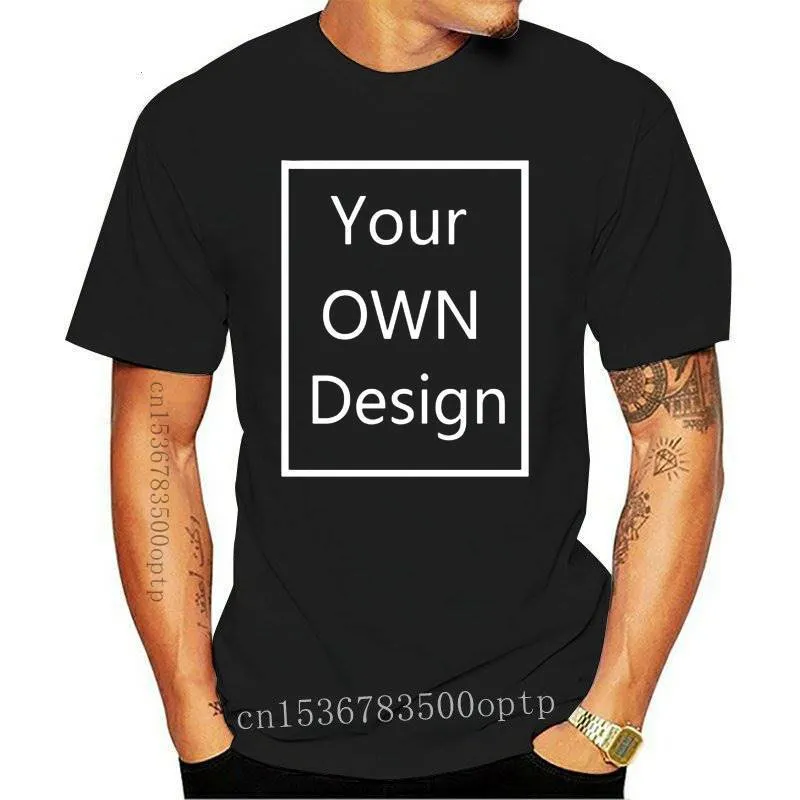 Kendi Tasarım Marka Resminiz Özel Erkekler ve Kadınlar DIY% 100 Pamuk Tişört Kısa Kollu T-Shirt Üstler Tee 15 Colo 220609