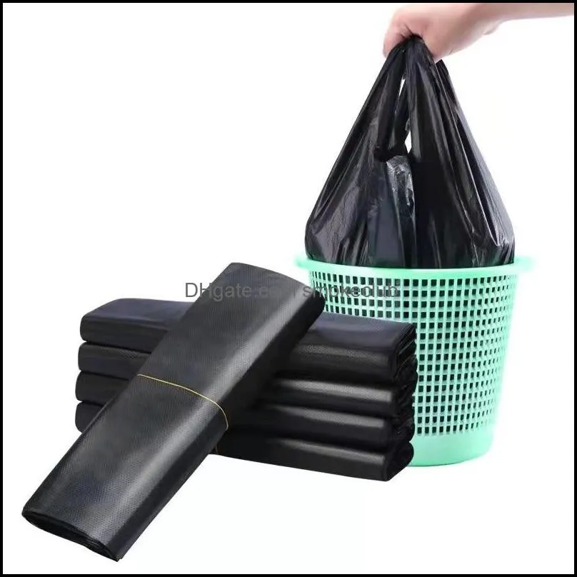 Thickened Trash Bags Supermarket Shopping Portable Household Disposable Vest-shape Plastic Bags