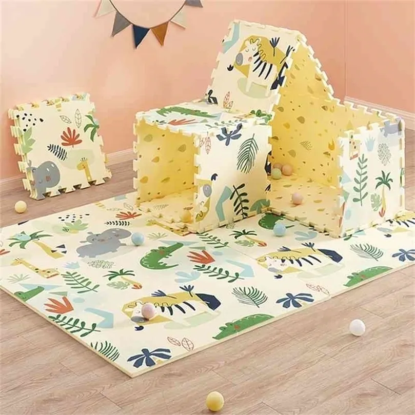 Babygo para la almohadilla de rastreo XPE para niños engrosado 2 cm de empalme de juguete para bebés Sala de estar sin sabor 6 piezas de juego Mat 1175x173cm 210402