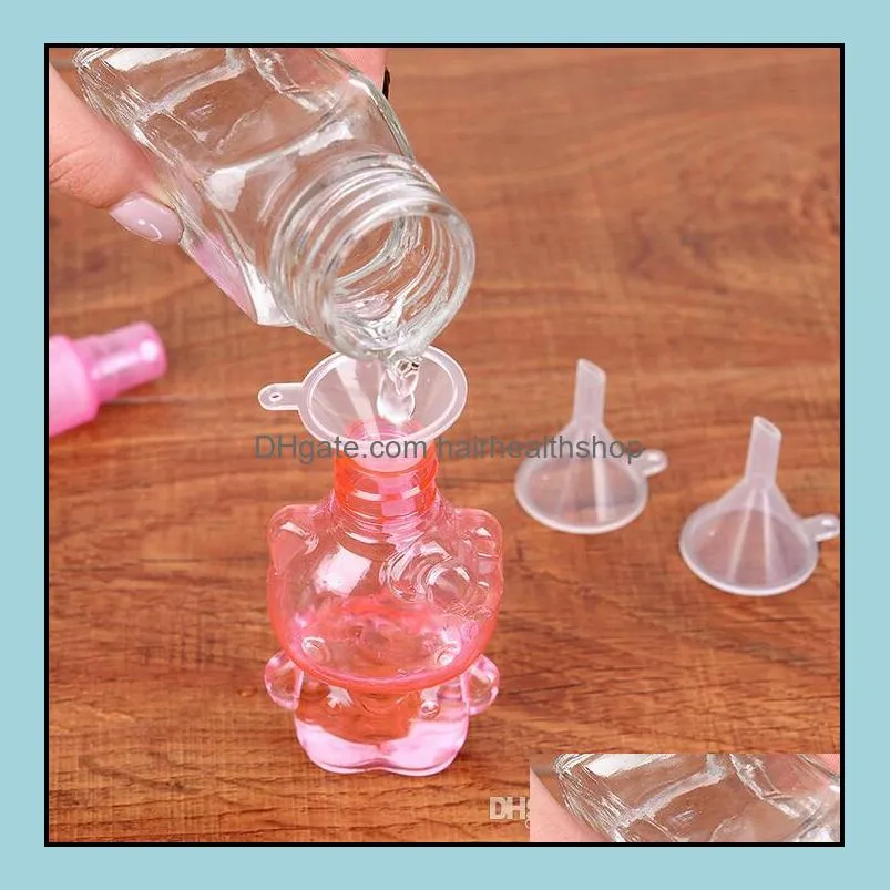 plastic mini small funnels for perfume liquid  oil filling empty bottle packing tool beauty tools