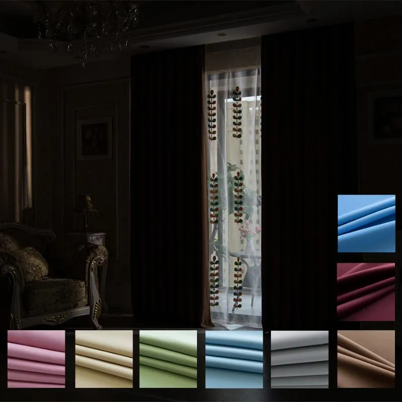 Cortina cortina tamanho personalizado 10 cores cortinas de blecaute cinza e cinza sólido para o quarto da sala de estar tratamento de janela de janela cinza kitchengurt