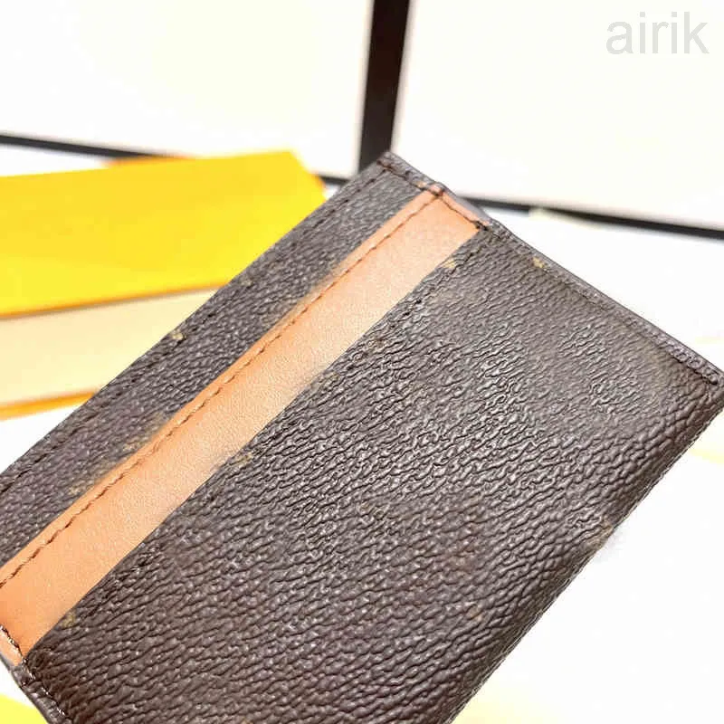 Portefeuilles de créateurs de luxe dames carte marron véritable sacs en cuir de haute qualité pièce de crédit Mini charme femmes sacs à main 220328