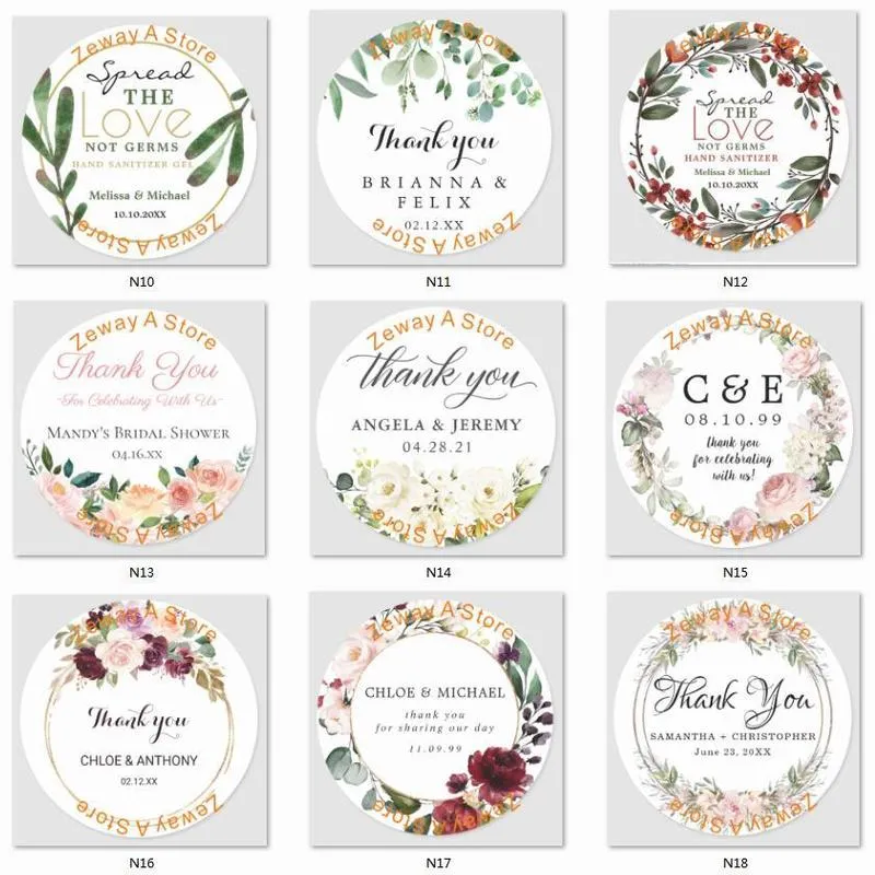 Custom Wedding Stickers & Labels - Invitations, Favors