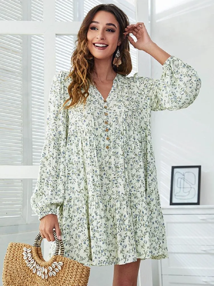 loose dress korean style Loose Long Sleeve Dress – The Korean Fashion