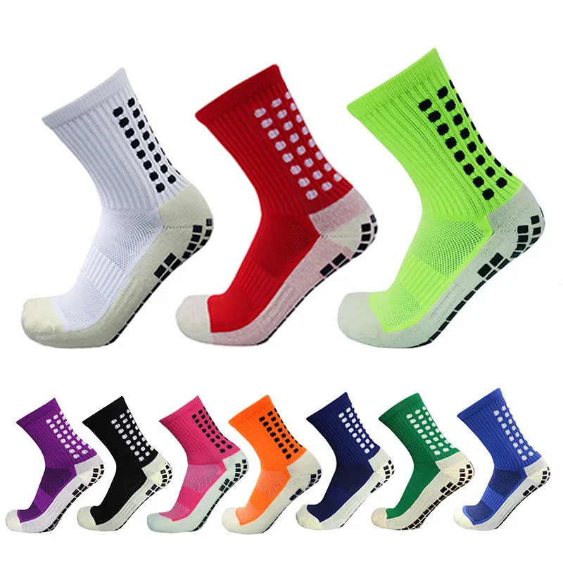 Nouvelles chaussettes de football de rugby de sport Chaussettes de football antidérapantes Chaussettes de basket-ball de baseball