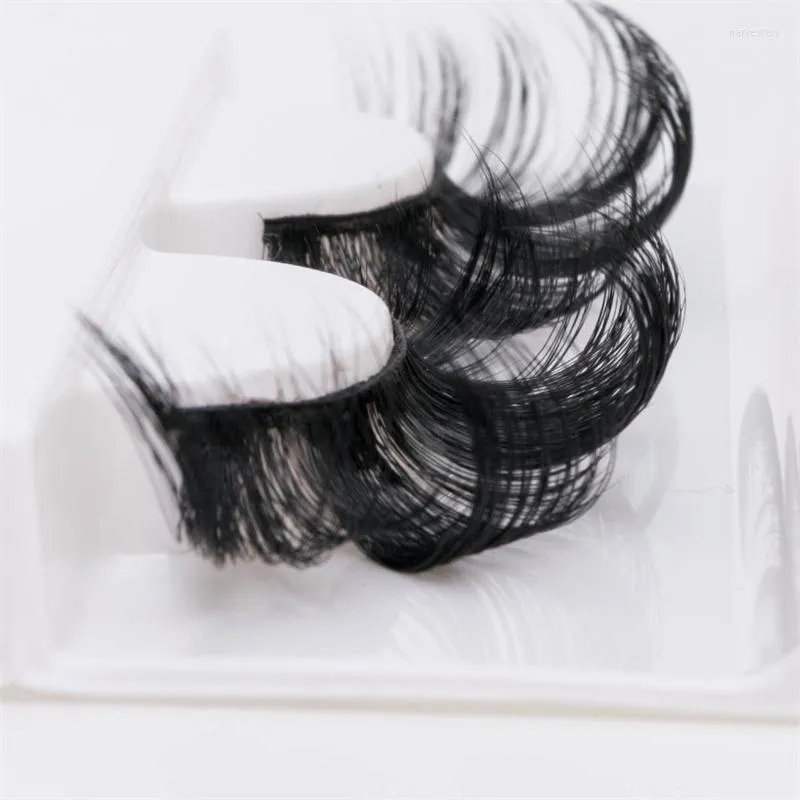 Faux cils DD Curl 25-30mm cils de vison 3D faits à la main réutilisables maquillage naturel moelleux faux Harv22