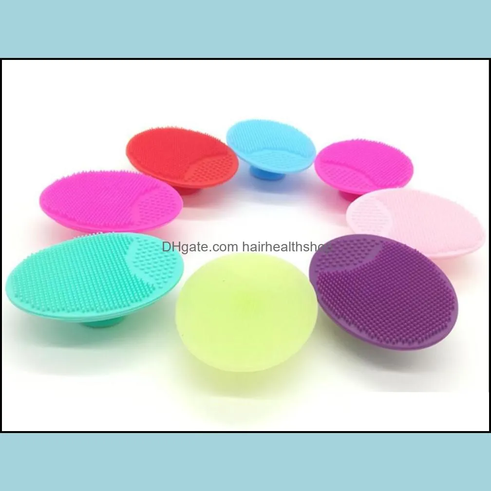 New Health Silicone Facial Cleansing brush Washing Pad Exfoliating Blackhead Face Cleansing Brush Tool Soft Deep KD1