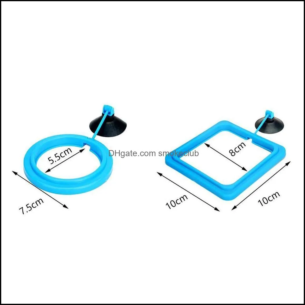 Fish Feeding Aquarium Fish Tank Ring Feeder Station Floating Food Water Plant Buoyancy Circle 1pcs Feeding Ring Aquarium Fish