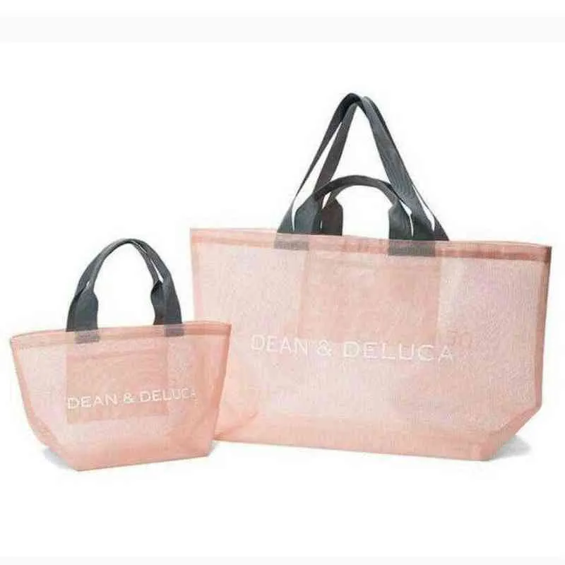 Japanska shoppingväskor Dean DeLuca Beach Bag Saling Bag Women's DD Beach Handväska 220824196X