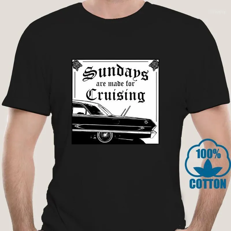 Camisetas masculinas camisetas 2089x Lowrider Camiseta - domingos são feitos para cruzeiro 2022 moda em volta do pescoço roupas casuais tops tees