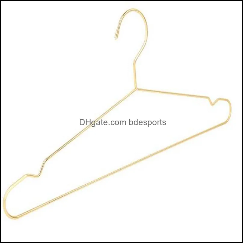 Hangerlink 45CM Gold Strong Metal Wire Hangers Clothes Hangers, Coat Hanger, Standard Suit Hangers(20 pcs/Lot)