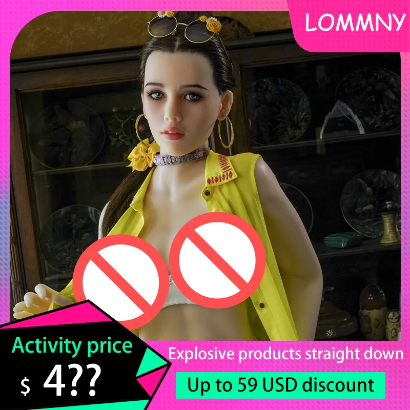 LOMMNY Sex-Doll Love Dolls Masturbation Sexy-Doll Oral Ass Adult Sex Toys 168cm Realistic Vagina Anal TPE Silicone Big Lifelike