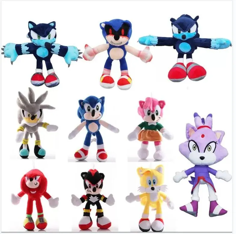 2022 Hot Super Sonic Mouse Plush Toy Multi Style Friend Stuff Plush com PP Cotton cheio de boneca de boneca de aniversário presente