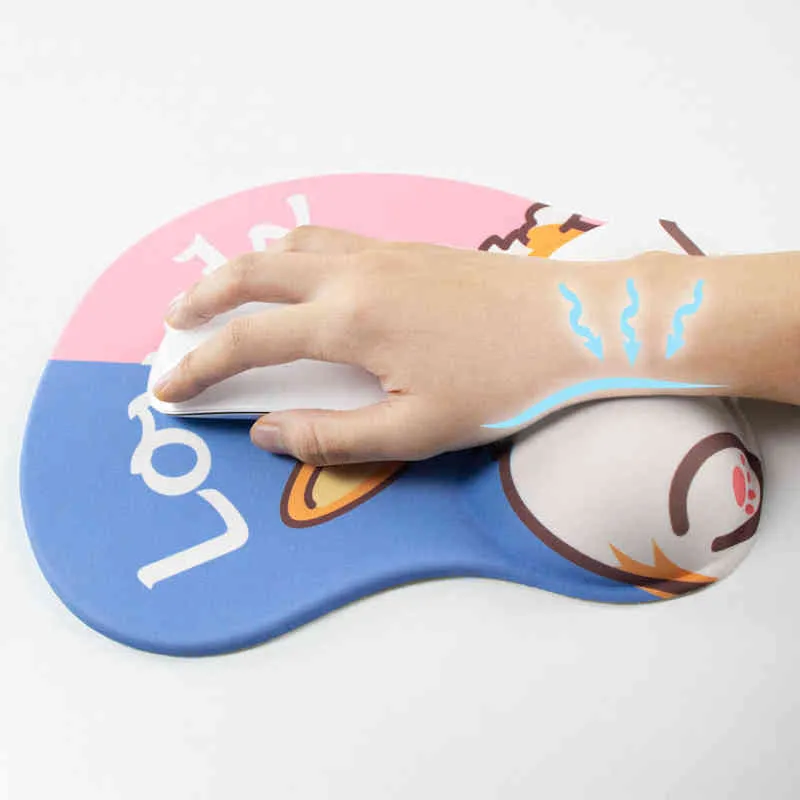 Mouse Pads Wrist Rests 3D Breast Mouse Pads Silicone Wrist Rest Japan Anime New NieR Mousepad Chest Resist Muismat Tapis De Souris Sex Decor 26 21cm T220826
