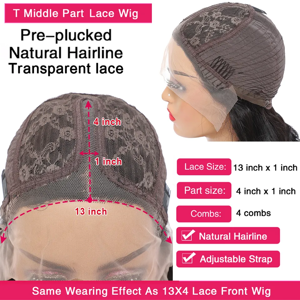 13x4x1 T Straight Lace Front Wig For Women T Part Lace Human Hair Frontal Aliexpress Lace Front Wigs From Gagaqueen 55.3 DHgate.Com
