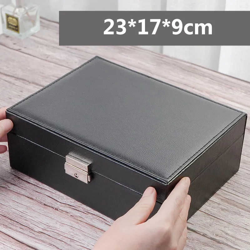 Large Volume Double Layer PU Leather Leather Jewelry Storage Box With  Wooden Holder And Velvet Accents From Lovecompany, $4.23