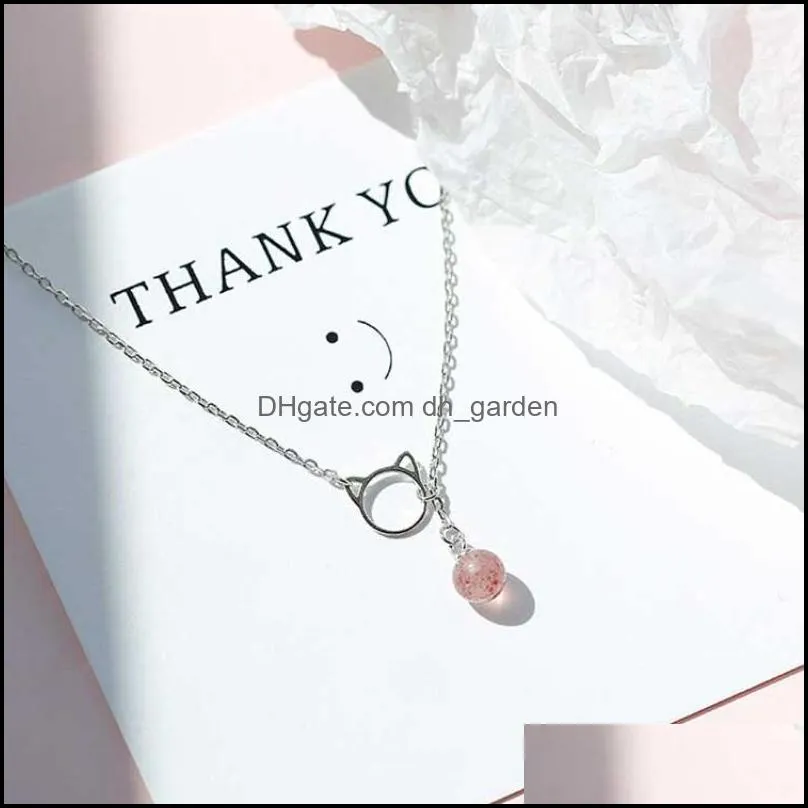 Link, Chain Strawberry Crystal Ins Wind Bracelet Female Cat Korean Version Of Simple And  Students Mori Girlfriends Net Red