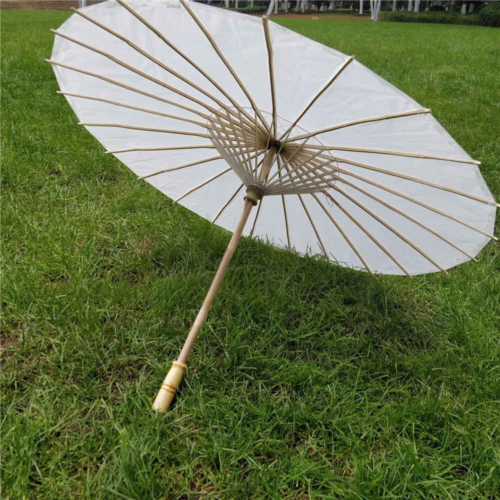 Ślub ślubny parasole białe papier parasol Chińskie mini rzemieślnicze parasol DH9383