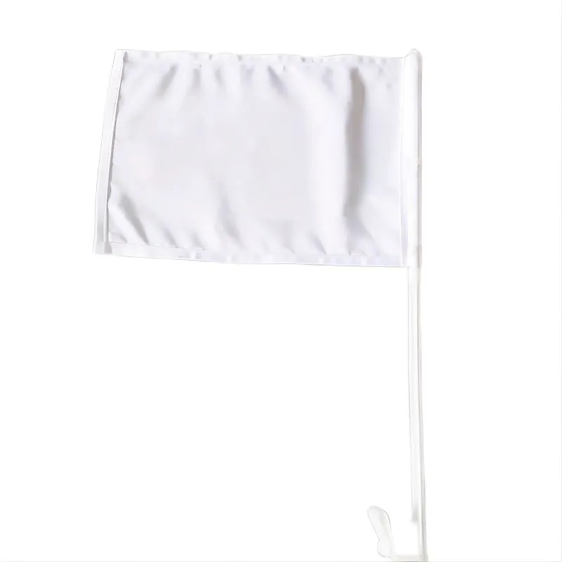 Sublimation Car Flag Blanks Blank Canvas Pennant Flag White Color Heat
