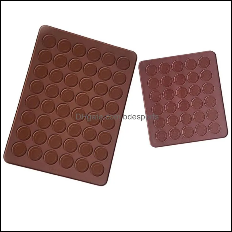 30 48 trous Sile Pad de cuisson Mod Four Aron Tapis antiadhésif Pan Pâtisserie Outils de gâteau Livraison directe 2021 Mods Ustensiles de cuisson Cuisine Bar à manger Accueil Gar