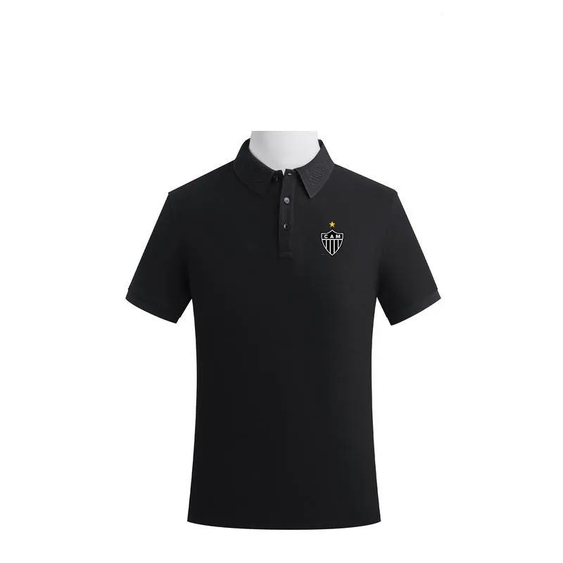 glijmiddel Atletico Mineiro heren- en damespolo's high-end shirt gekamd katoen dubbele kraal effen kleur casual fan T-shirt