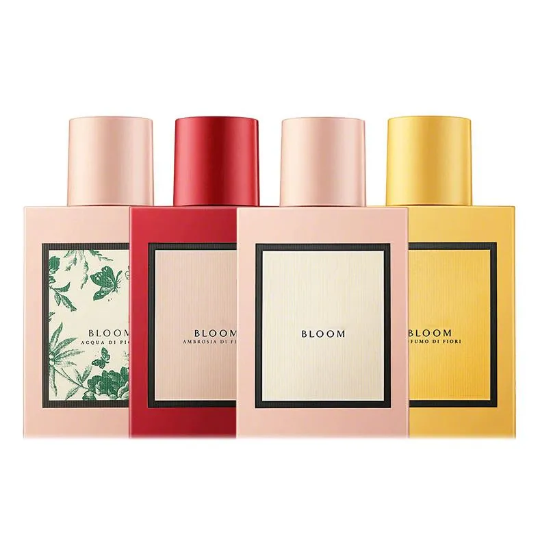 Bloom Perfume 100ml Mulheres Fragrância 3.3fl.oz Eau De Parfum Cheiro de Longa Duração Flor Floral EDP Lady Girl Colônia Spray de alta qualidade navio rápido