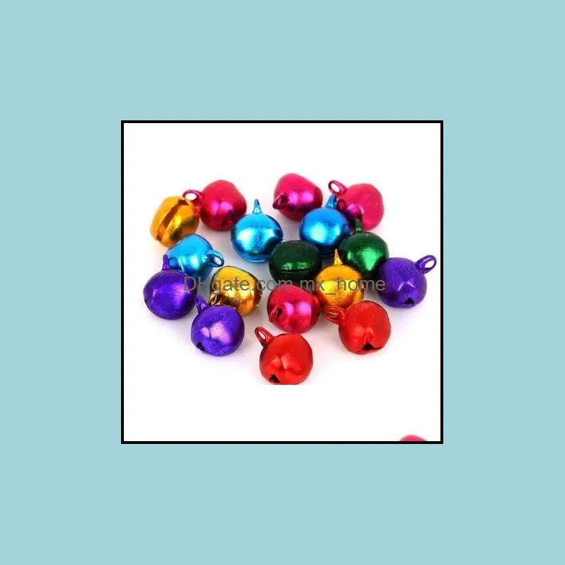 6mm-14mm Mix Colors Loose Beads Small Jingle Bells For Festival Party Decoration/Christmas Tree Decorations(30-200pcs)