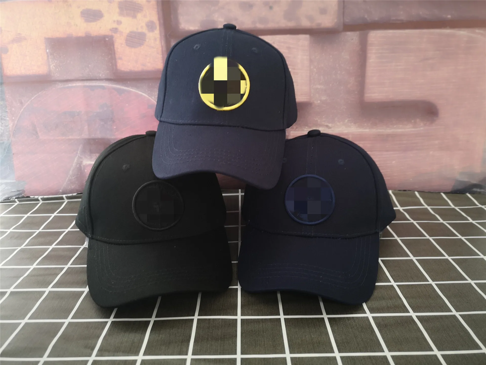 Designer Black Sun Hat Hat Out Sports Hat Hat Baseball Caps Combinando bonés para homens e mulheres