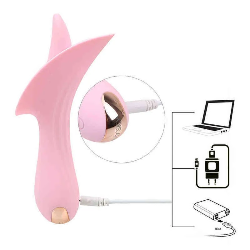 Ikoky NXY Vibrators Tongue Vibrator Oral Sex Massager 10 Mode Clitoris Stimulator Silicone Female Masturbator_voghion.com