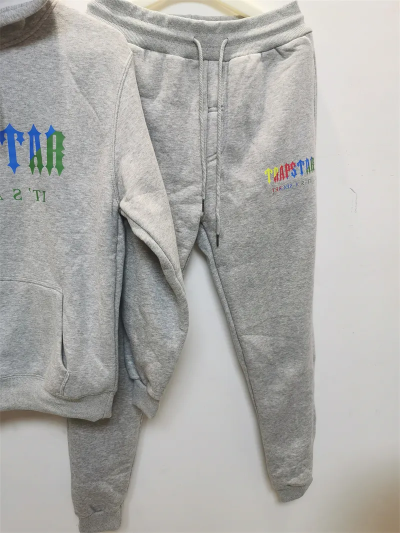 limited edition TrapStar men s hoodie tracksuit london streetwear chenille pullover hoodie cotton monogram print multicolor