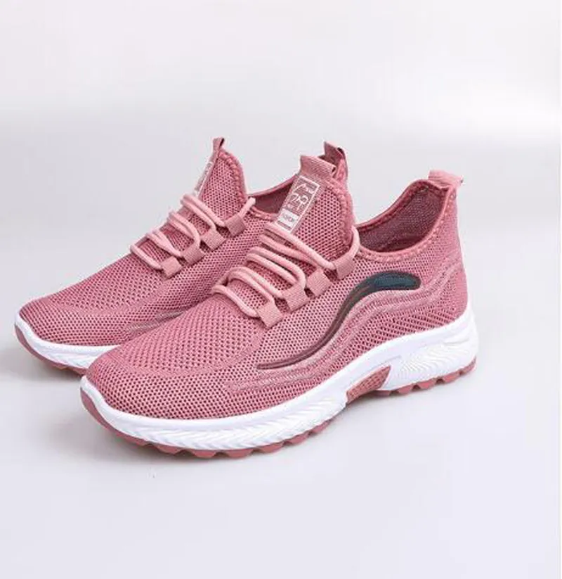 Fashion Spring All Match Dress Shoes Women Running Sneaker Lady Low Tops Mesh Breathable Designer Lightweight Students Comfy Fitness Walk Casual Trainers EU 36-41