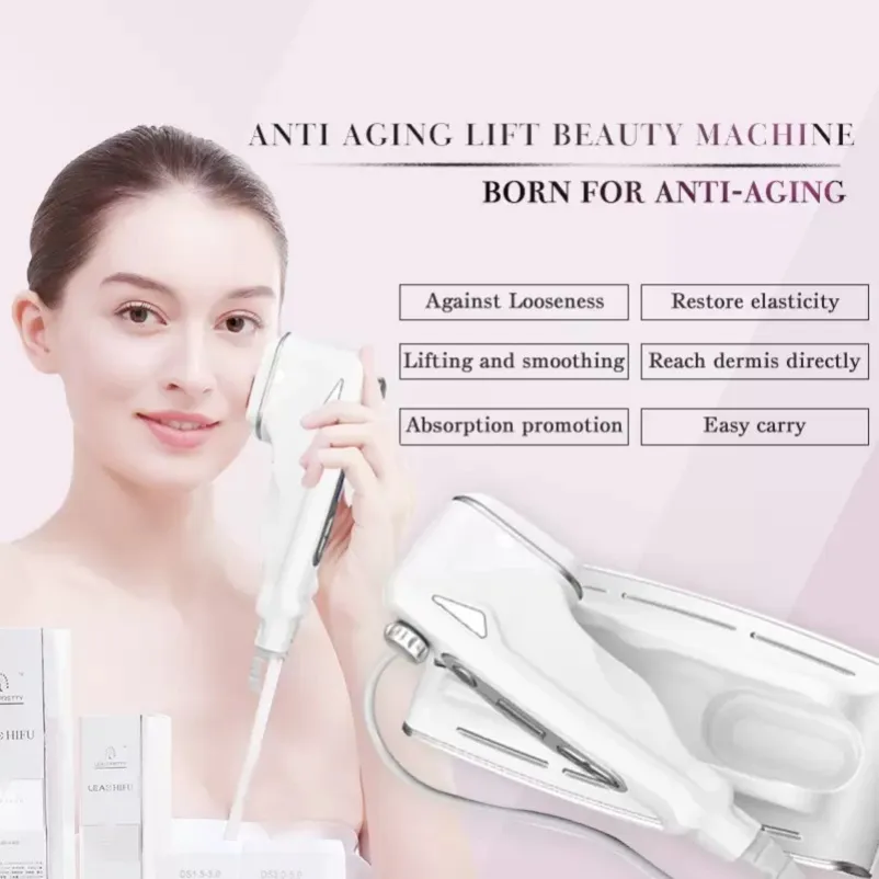 New arrival hifu face lift skin tightening High Intensity Focused Ultrasound Machine facial wrinkle removal anti aging beauty Equipment smart HelloSkin device