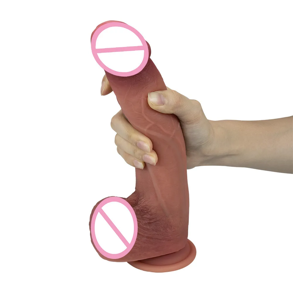 Silicone macio Dildo real Grandes brinquedos sensuais para mulheres Masturbadores Pênis falso Homens Dick para 18 adultos para atender às necessidades fisiológicas das mulheres