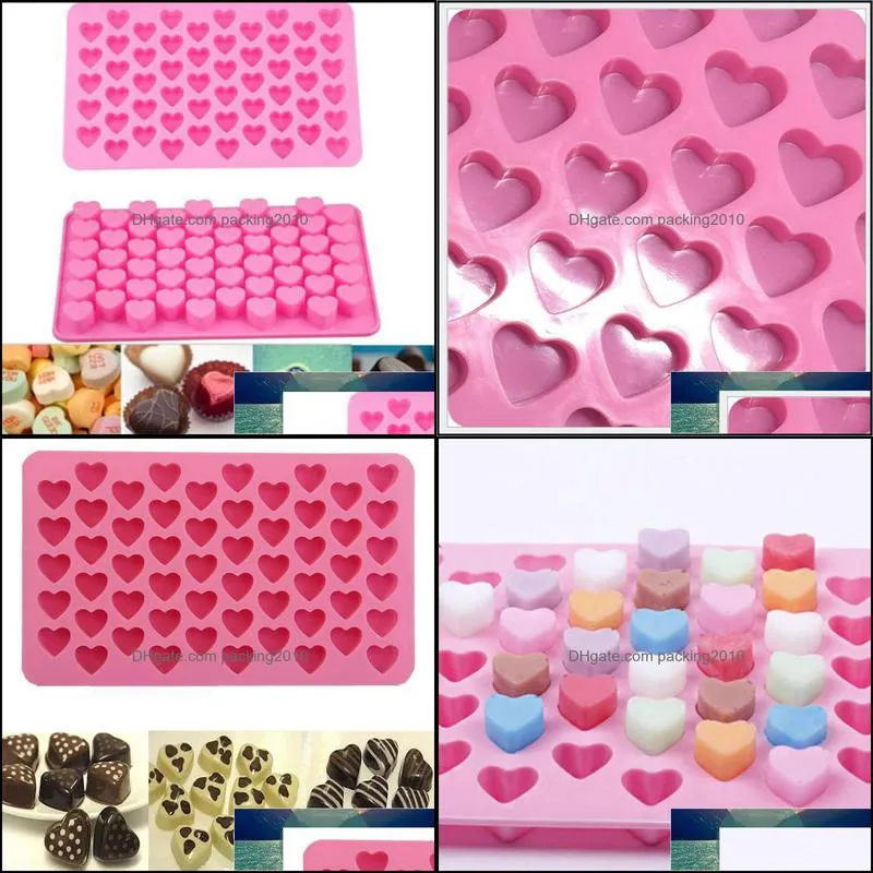 Silicone Mold Dropper Grids Gummy Animal Fondant Chocolate Candy Heart Mould Cake Baking Decorating Tools Resin Art Cake Tools