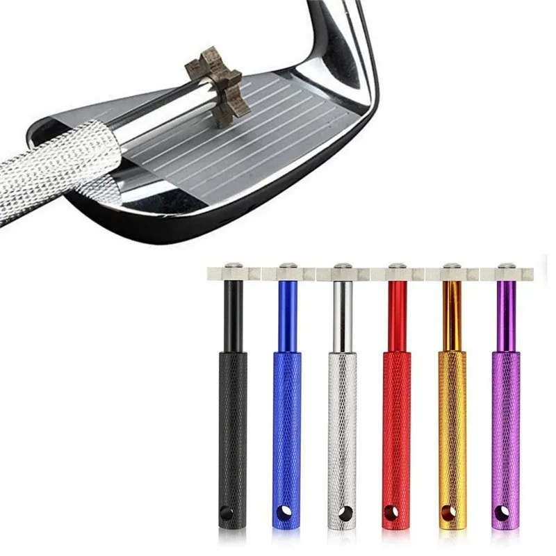 1st Golf Groove Tool Iron Wedge Club Sharener Cleaner Clear V U Blade 6 Color Golf Accesories