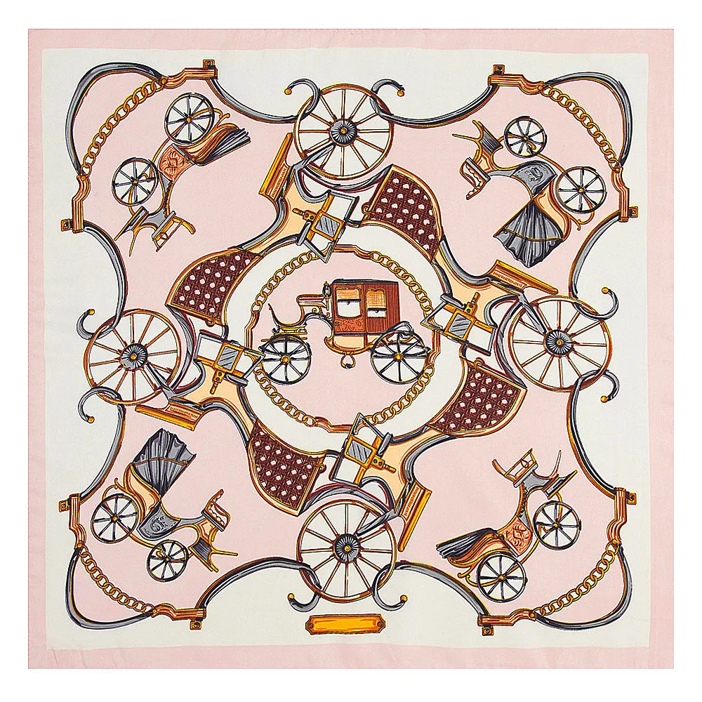 4 couleurs classique nouveau plaid chariot dames soie rose écharpe grande écharpe carrée capuche 50X50 cm