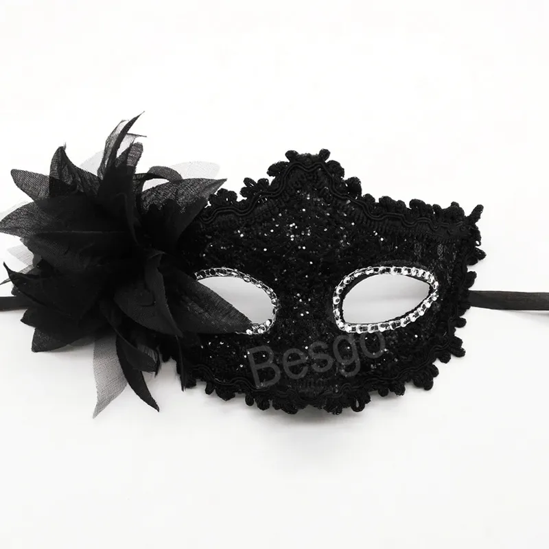 Halloween Venetiaanse maskerade maskers Rose Flower Party masker vrouwen sexy rozen bloemen maskers kerst verjaardag prom Supplies bh7041 tyj