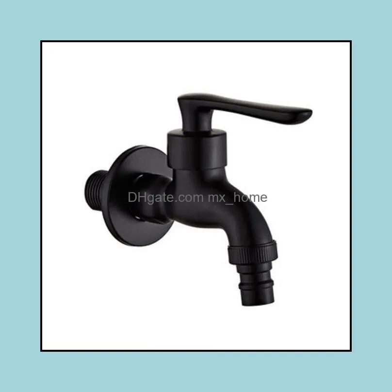 Outdoor Faucet Garden Bibcock Tap Bathroom Washing Machine Faucet /mop Faucet Single Cold Antique Bronze/Black Oil Brushed