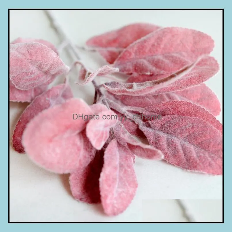 Decorative Flowers & Wreaths 1 Pc Artificial Silk Ear Plant Leaves Home Christmas Decor Wedding Decoration Fake Plants Plantas Artifi