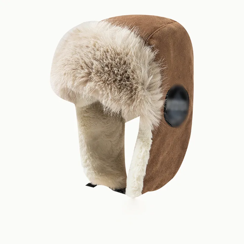 Winter Warme Verdickte Kappe Ushanka Bomber Hüte mit Ohrenklappe Trapper Pelz Gefüttert Aviator Lei Feng Schnee Ski Jagd Hut TX0134