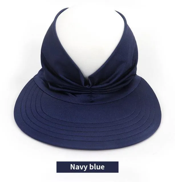 Other Home & Garden 2022 Flexible Adult Hat for Women Anti-UV Wide Brim Visor Hat Easy To Carry Travel Caps Fashion Beach Summer Sun Protection Hats