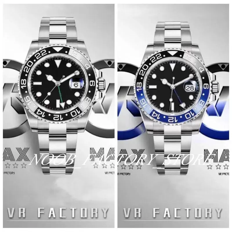 VRF Factory Sales Watch of Men 40MM Super 904L Steel Christmas Gift Automatic Cal. 3186 Movement Black Blue Ceramic Bezel Super Luminous Sapphire Glass Wristwatches