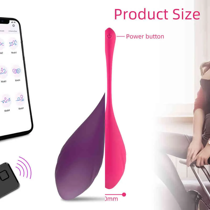 Nxy Eggs Bullets New All Inclusive Plastic App Intelligent Wireless Remote Control Egg Skipping Female Masturbation Device Fun Adult Products 220711