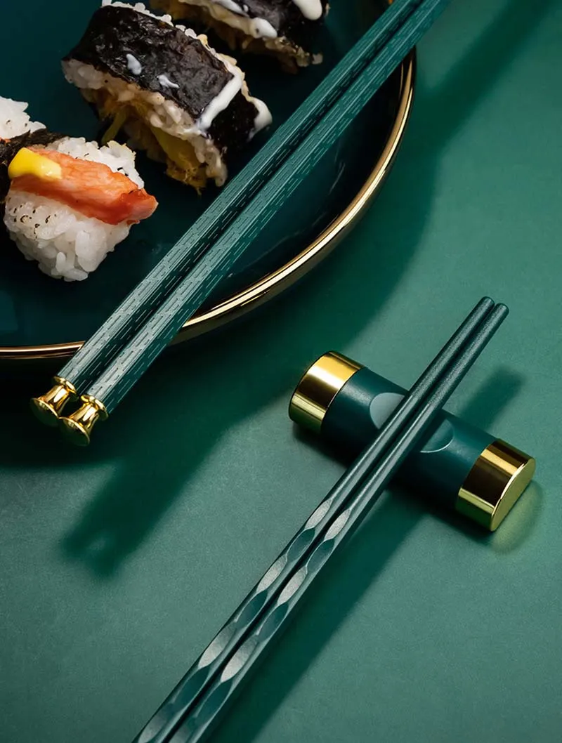 set 6 bacchette per sushi sashimi in acciaio inox cm 22,5 - GLOBAL - Idee  regalo