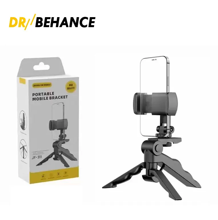 Foldable Mini Tripod Holder Portable Tripod 360°Rotation Desktop Phone Stand Bracket For Gopro IPhone Samsung Xiaomi Huawei Digital Camera Monopod Selfie Stick