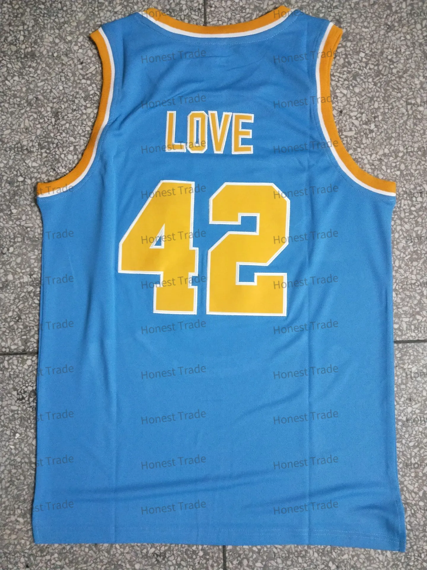 UCLA 42 Kevin Love Basketball Jersey White College Stitched Mens Jersey From Top hottest jerseys 7.14 DHgate.Com